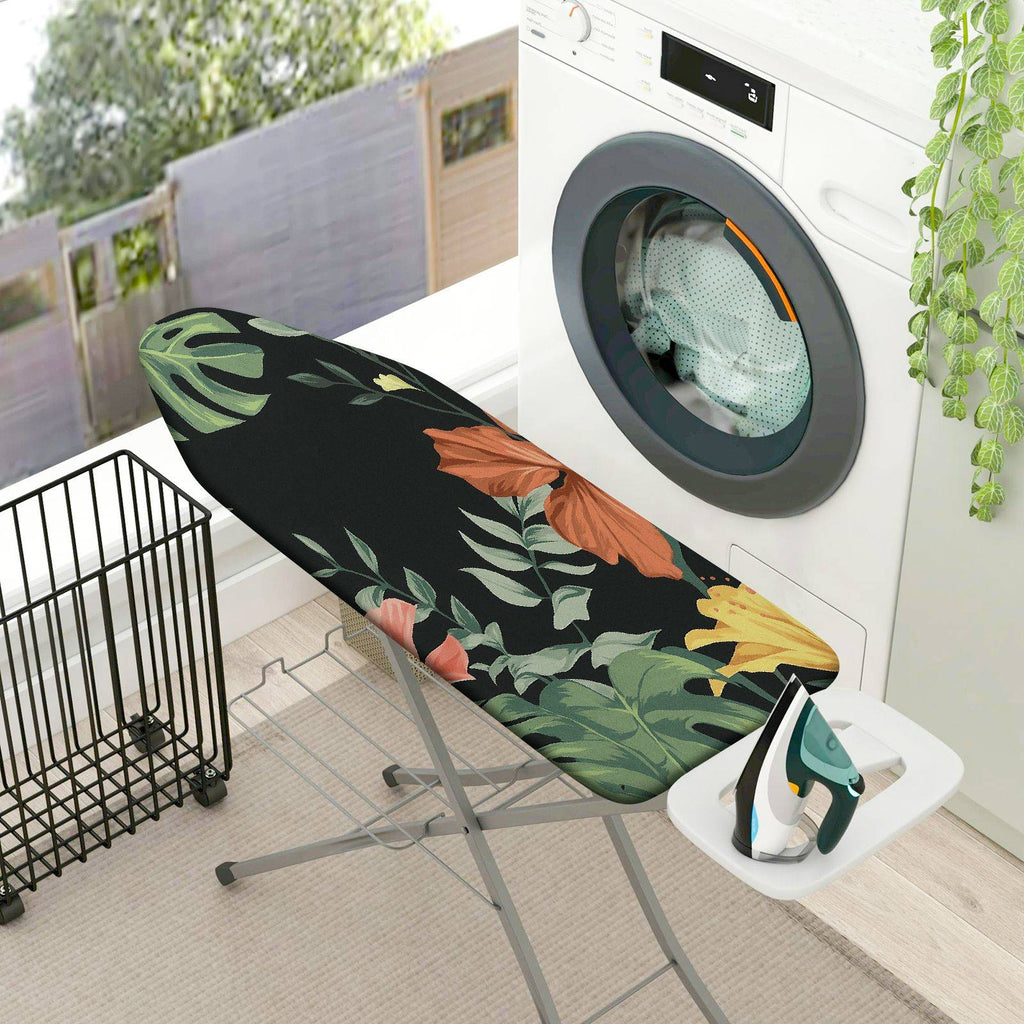 1-Piece Floral Jungle Tropical  Ironing Board Cover, Universal Size, Without Board