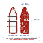 1-Piece Christmas Deer Tree  Ironing Board Cover, Universal Size, Without Board