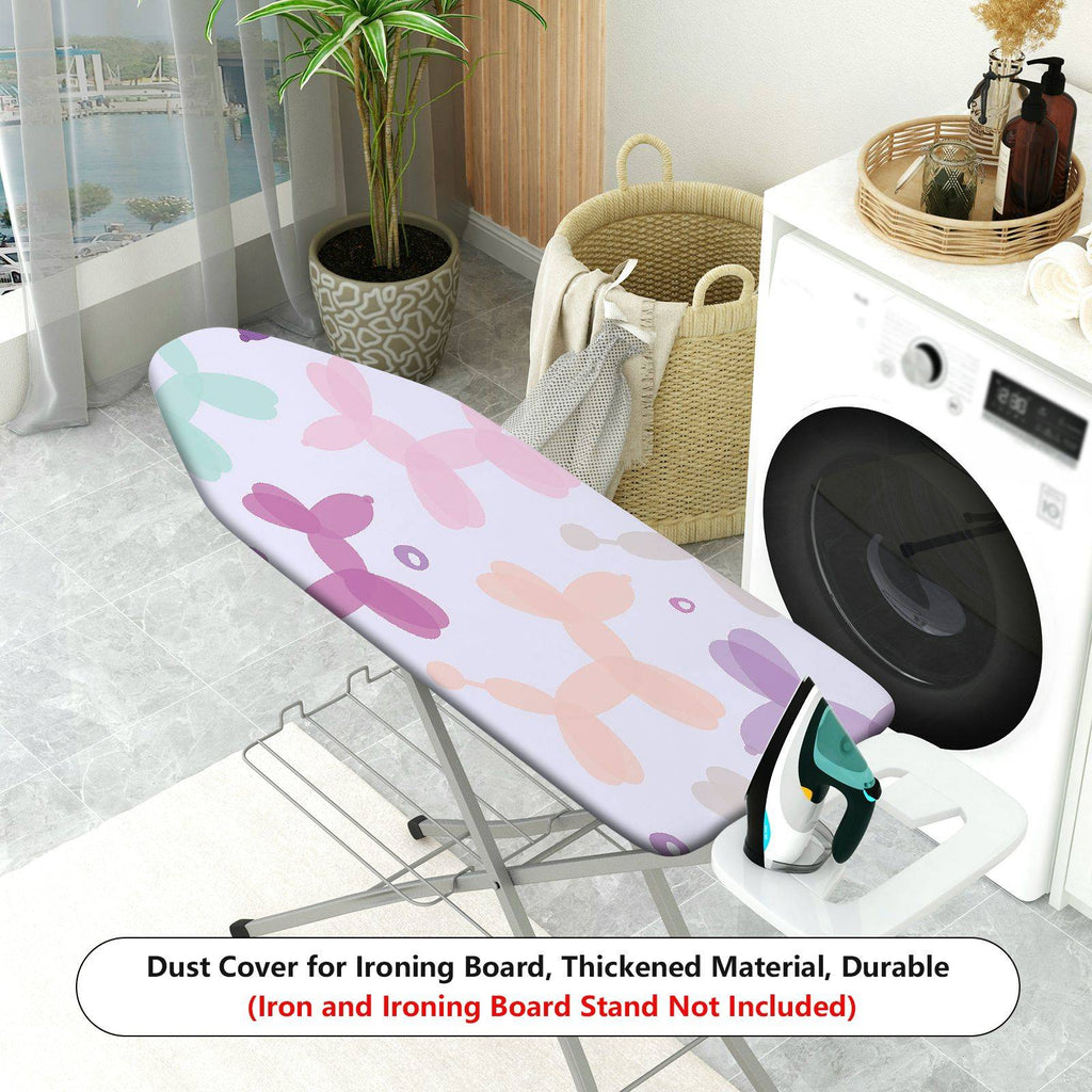 1-Piece Dog Balloon Pattern Pastel Colors Artistic  Ironing Board Cover, Universal Size, Without Board