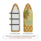 1-Piece Tropical Vintage Floral  Ironing Board Cover, Universal Size, Without Board
