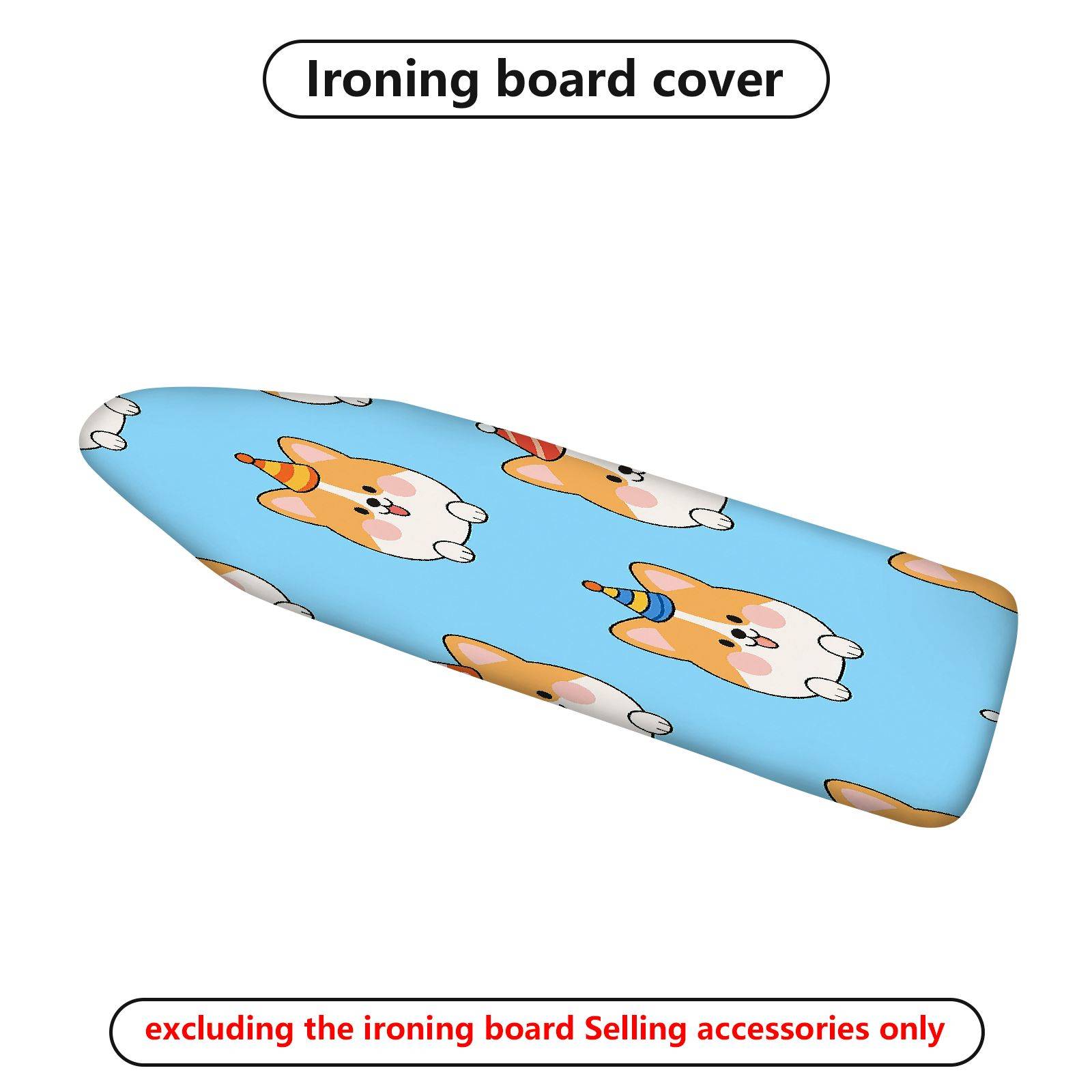 1-Piece Dog Party Hat Blue  Ironing Board Cover, Universal Size, Without Board