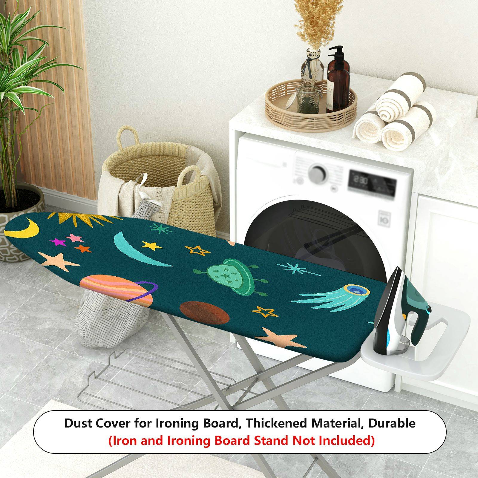 1-Piece Space Planet Star  Ironing Board Cover, Universal Size, Without Board