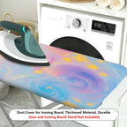 1-Piece Colorful Starry Sky Style Gentle Swirling Galaxy Household  Ironing Board Cover, Universal Size, Without Board