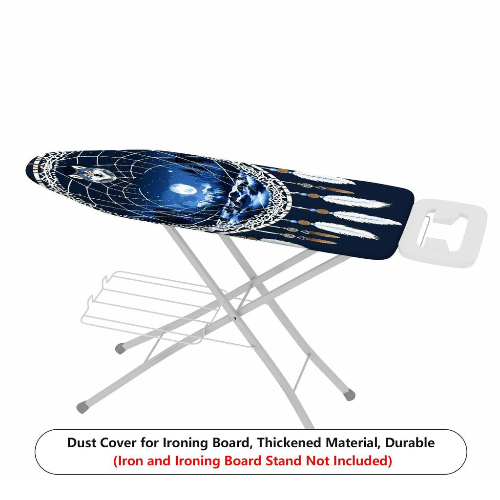1-Piece Dreamcatcher Wolf Moonlight  Ironing Board Cover, Universal Size, Without Board