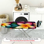 1-Piece Vibrant Floral Colorful Tropical  Ironing Board Cover, Universal Size, Without Board