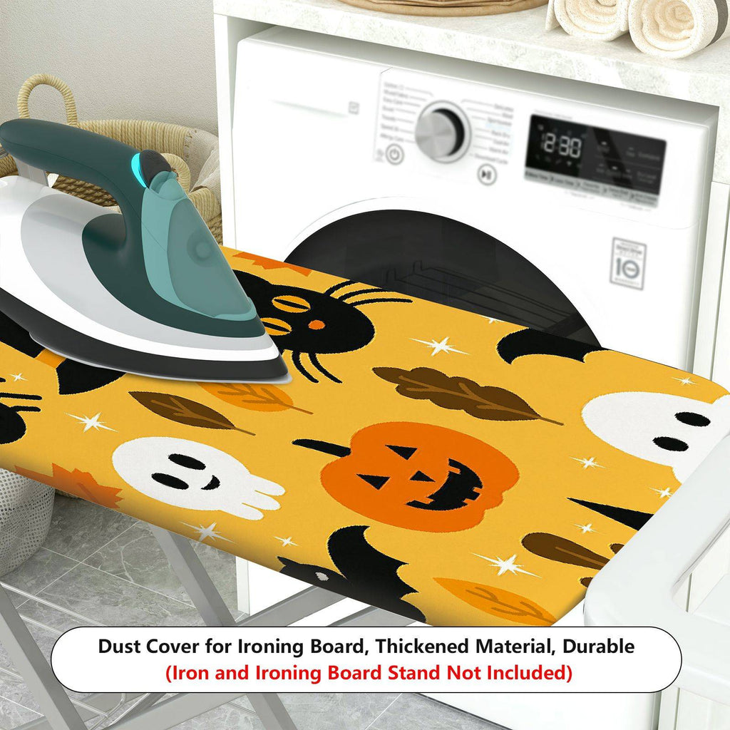 1-Piece Pumpkin Ghost Cat  Ironing Board Cover, Universal Size, Without Board