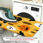1-Piece Pumpkin Ghost Cat  Ironing Board Cover, Universal Size, Without Board