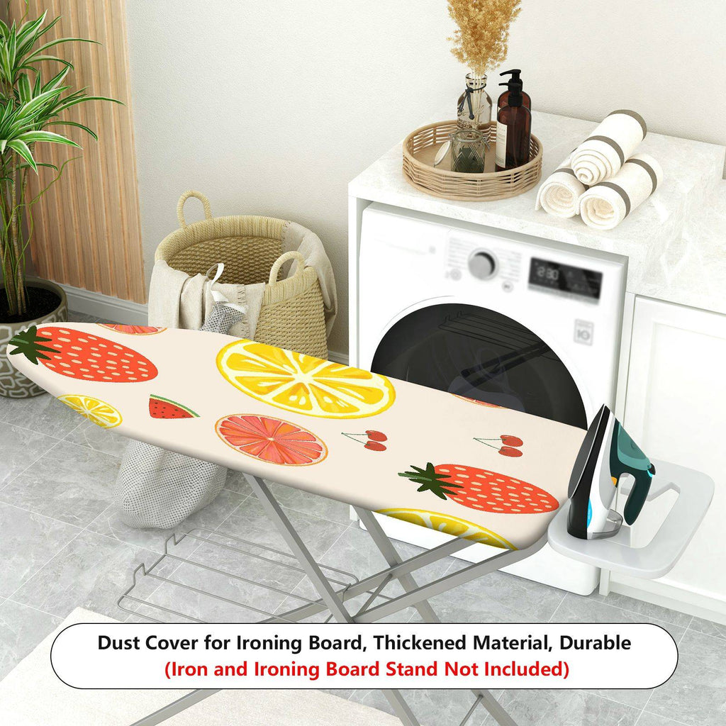1-Piece Fruits Strawberry Lemon Cherry  Ironing Board Cover, Universal Size, Without Board