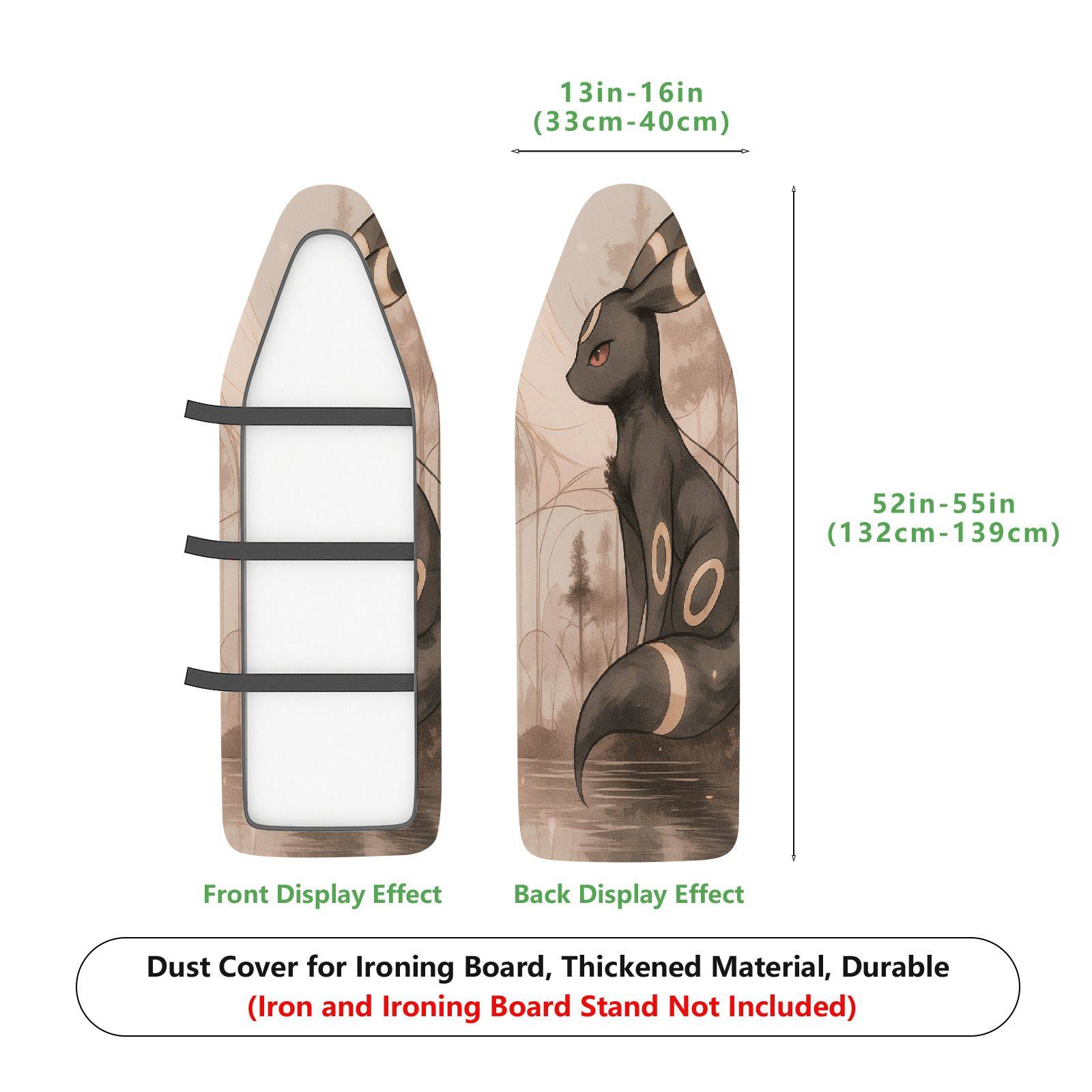1-Piece Animal Fantasy  Ironing Board Cover, Universal Size, Without Board
