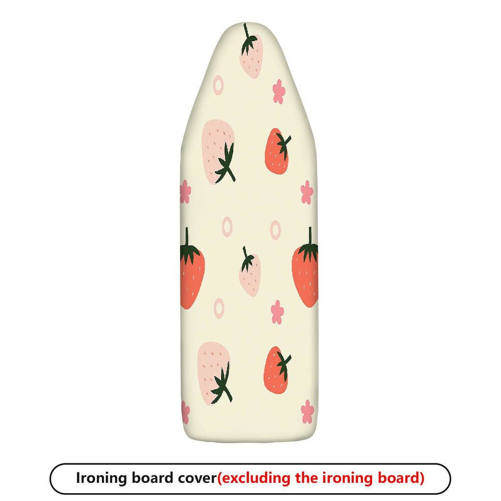1-Piece Strawberry Floral Pink  Ironing Board Cover, Universal Size, Without Board
