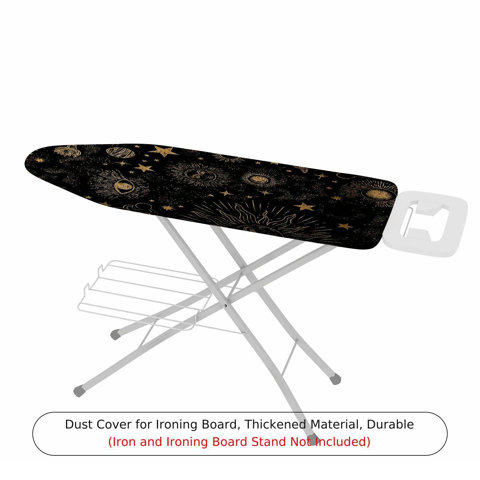 1-Piece Starry Sky Celestial Black  Ironing Board Cover, Universal Size, Without Board