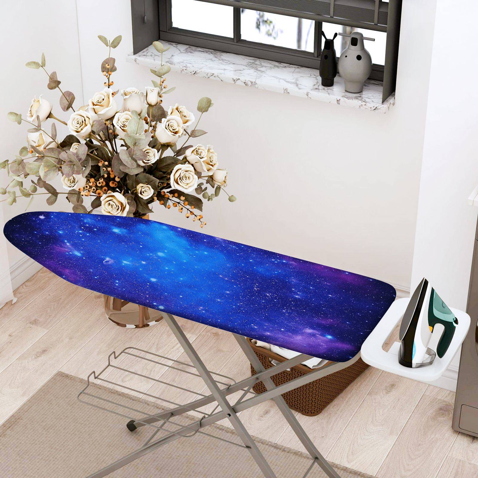 1-Piece Galaxy Starry Nebula  Ironing Board Cover, Universal Size, Without Board