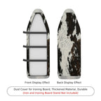 1-Piece Animal Print Faux Fur Black And White  Ironing Board Cover, Universal Size, Without Board