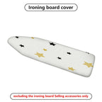 1-Piece Star Black Gold  Ironing Board Cover, Universal Size, Without Board