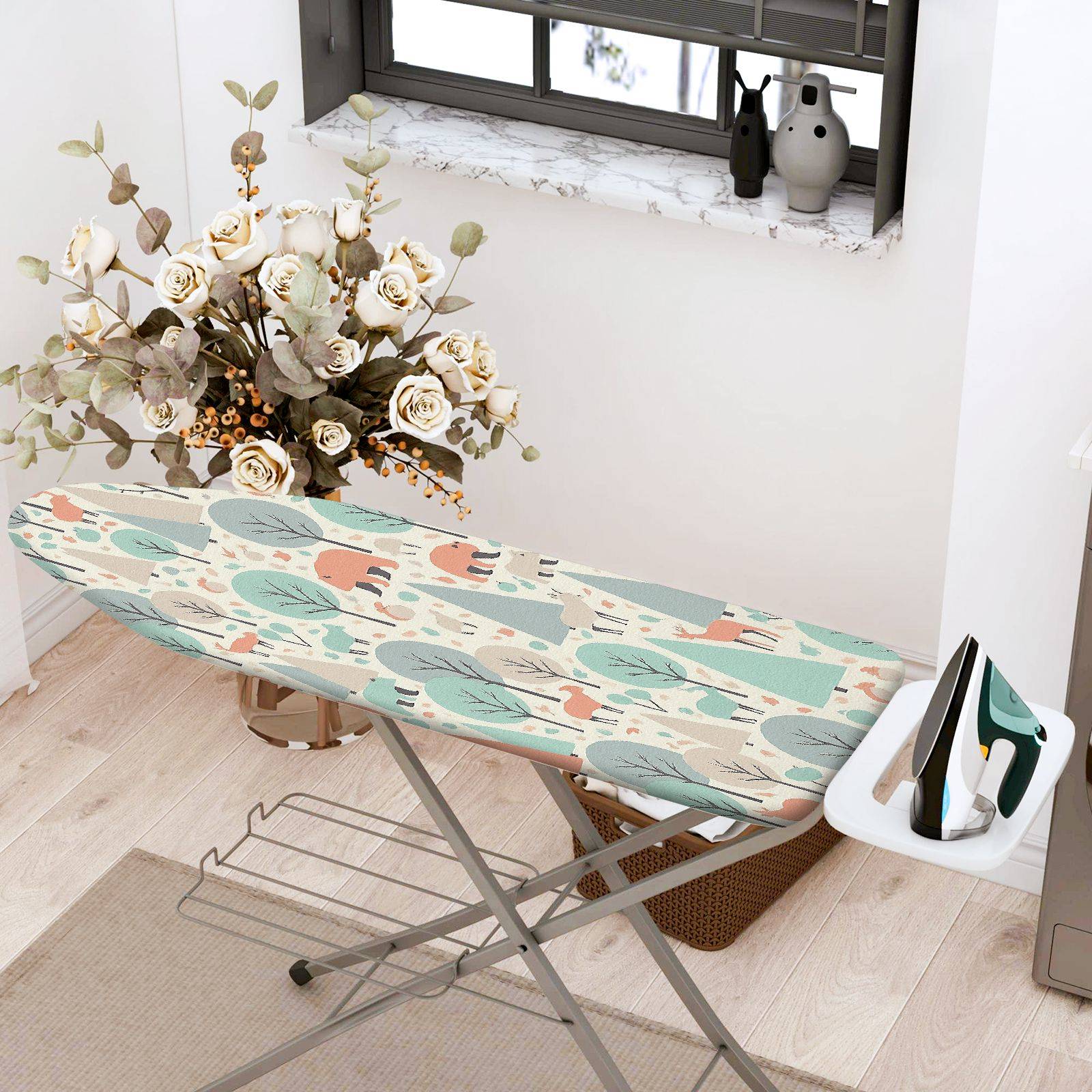 1-Piece Animal Leaf Geometric  Ironing Board Cover, Universal Size, Without Board