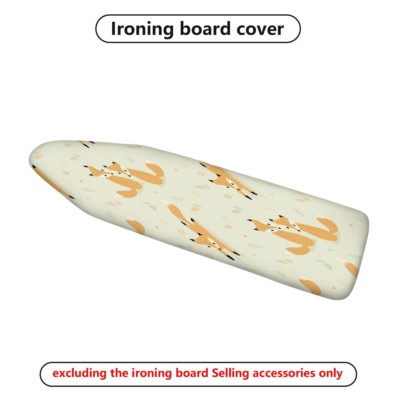 1-Piece Fox Pattern Animal Nature Print  Ironing Board Cover, Universal Size, Without Board