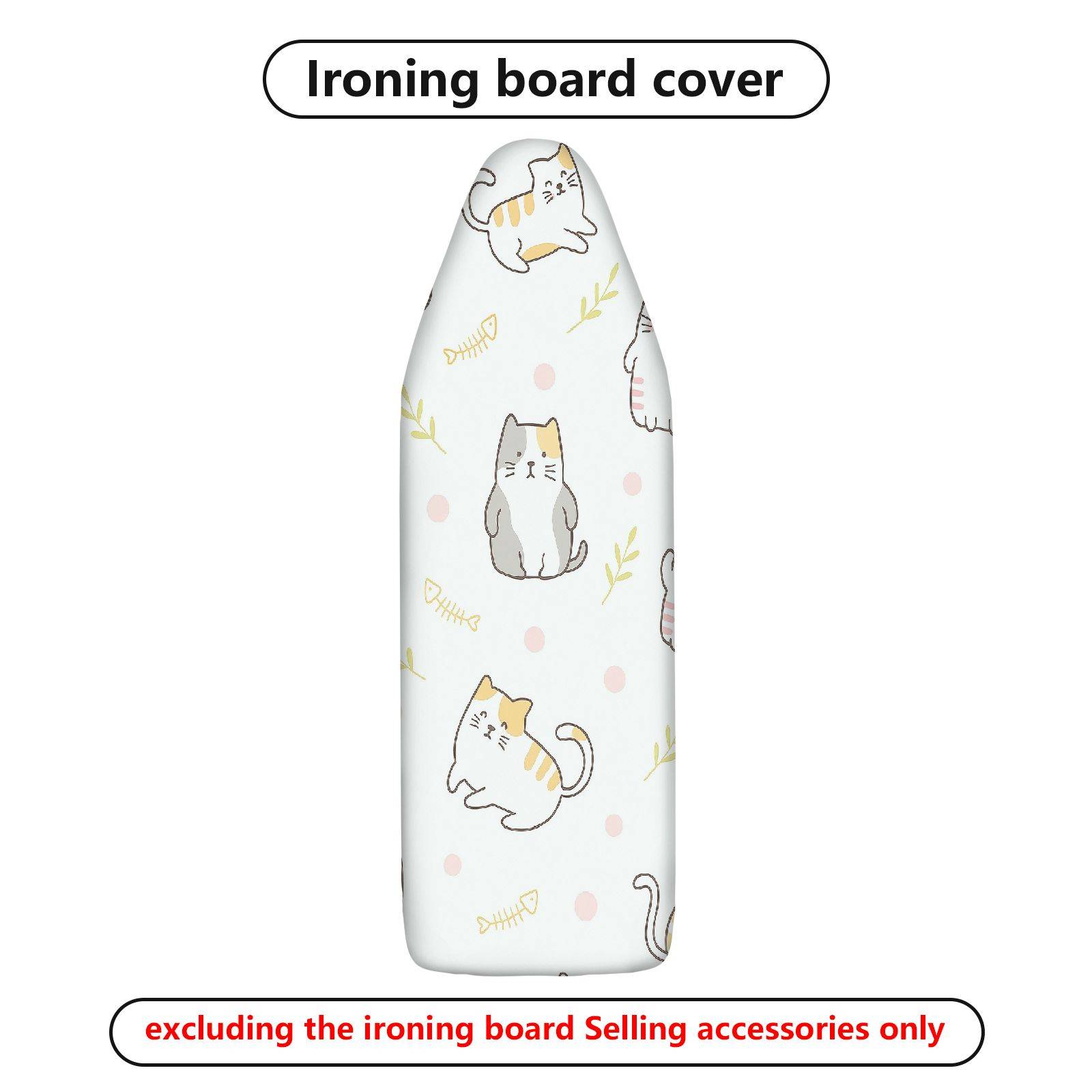 1-Piece Cat Pattern Cute Animal Design Decorative  Ironing Board Cover, Universal Size, Without Board
