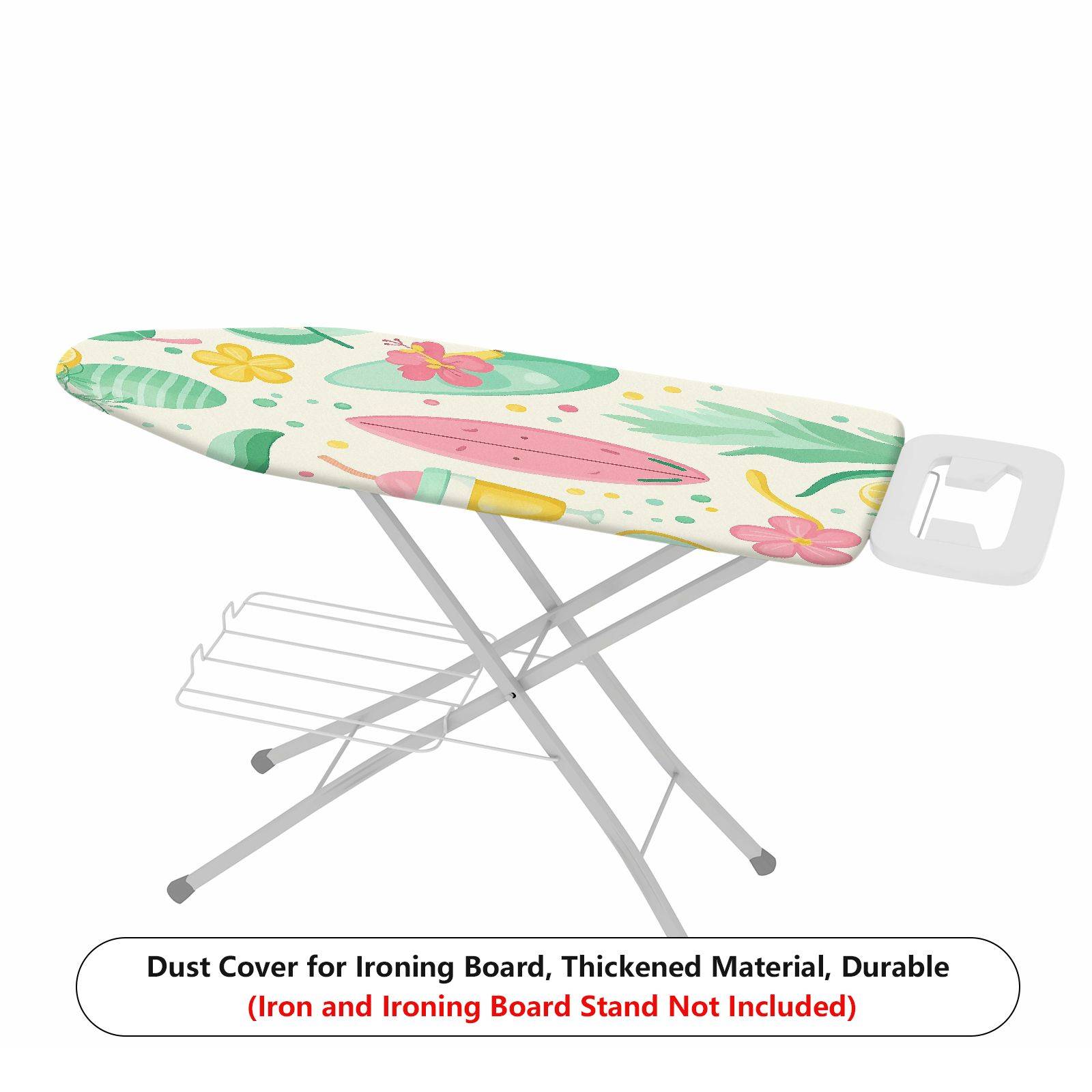 1-Piece Tropical Floral Surf  Ironing Board Cover, Universal Size, Without Board
