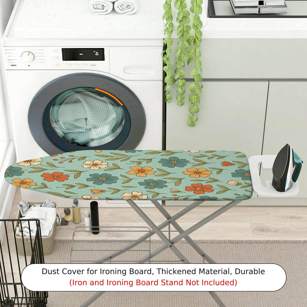 1-Piece Floral Pattern Colorful Retro  Ironing Board Cover, Universal Size, Without Board