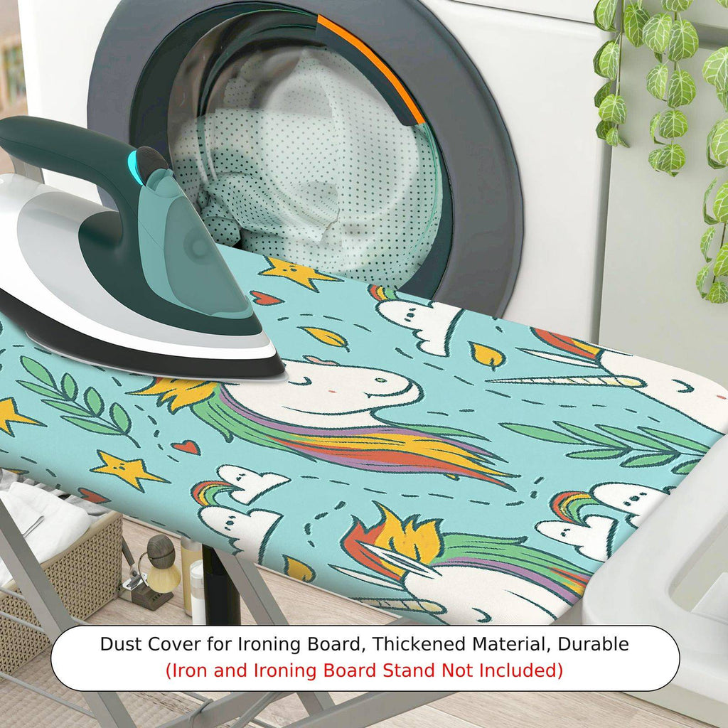 1-Piece Unicorn Star Colorful  Ironing Board Cover, Universal Size, Without Board