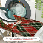 1-Piece Christmas Santa Snowman  Ironing Board Cover, Universal Size, Without Board