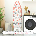 1-Piece Christmas Tree Festive Red Holiday  Ironing Board Cover, Universal Size, Without Board