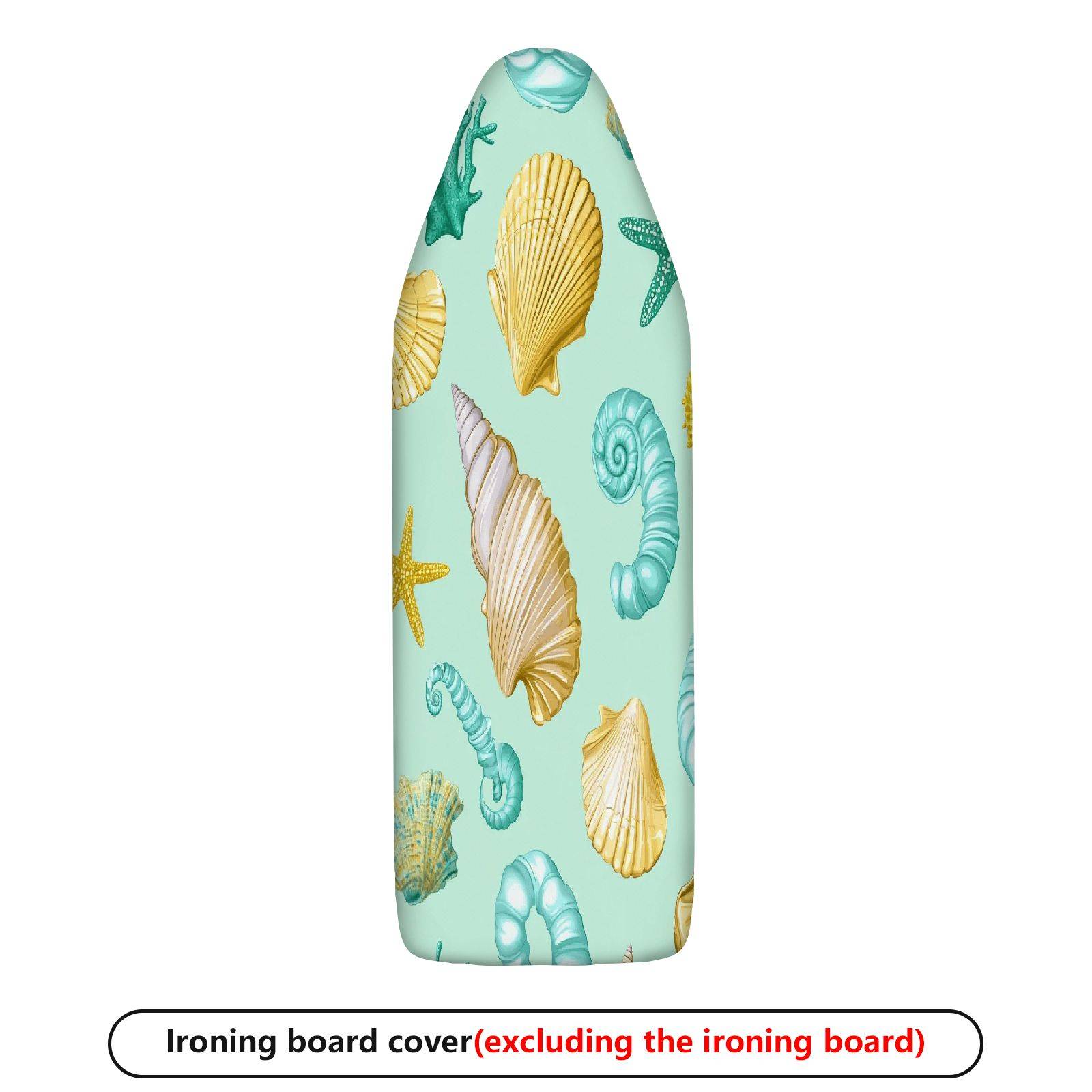 1-Piece Seashell Starfish Nautical  Ironing Board Cover, Universal Size, Without Board