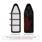 1-Piece Black Cat Rose Elegant  Ironing Board Cover, Universal Size, Without Board