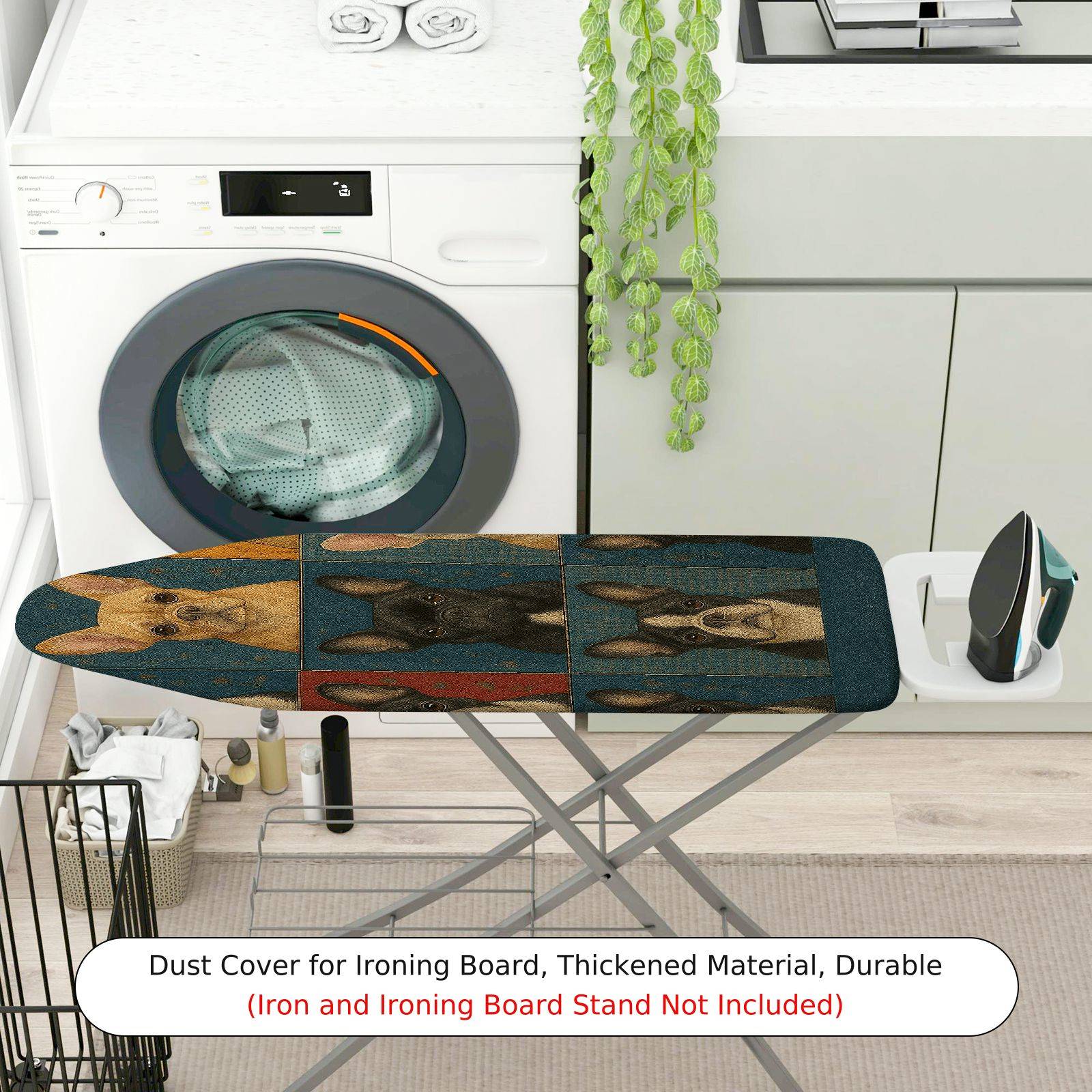 1-Piece Dog Artistic Decorative  Ironing Board Cover, Universal Size, Without Board