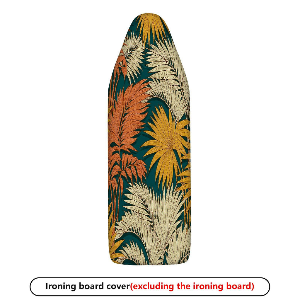 1-Piece Tropical Floral Leaves Vintage  Ironing Board Cover, Universal Size, Without Board