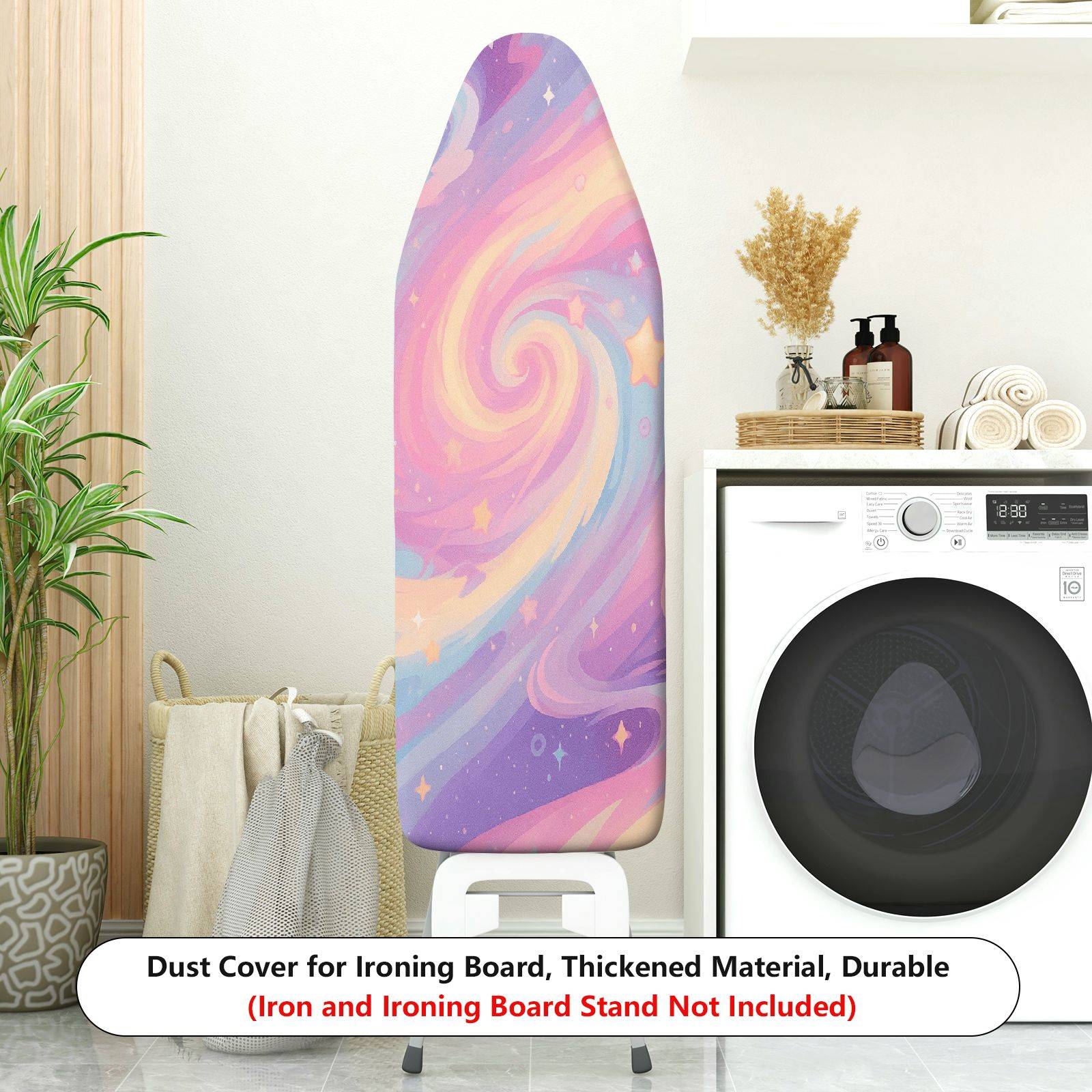 1-Piece Galaxy Starry Swirl Pastel  Ironing Board Cover, Universal Size, Without Board