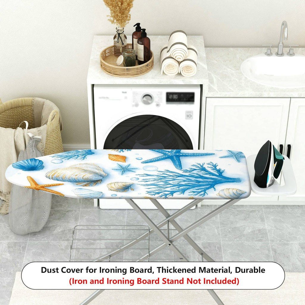 1-Piece seashell coral starfish  Ironing Board Cover, Universal Size, Without Board