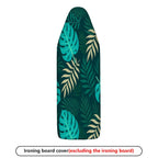1-Piece Tropical Leaf Plant Pattern Green  Ironing Board Cover, Universal Size, Without Board