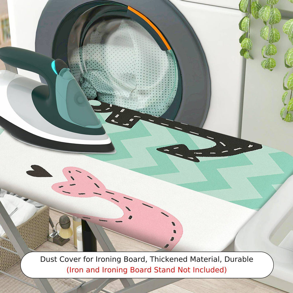 1-Piece Nautical Animal Patterns Anchor  Ironing Board Cover, Universal Size, Without Board