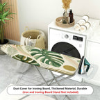 1-Piece Tropical Leaf Pattern Green Nature  Ironing Board Cover, Universal Size, Without Board