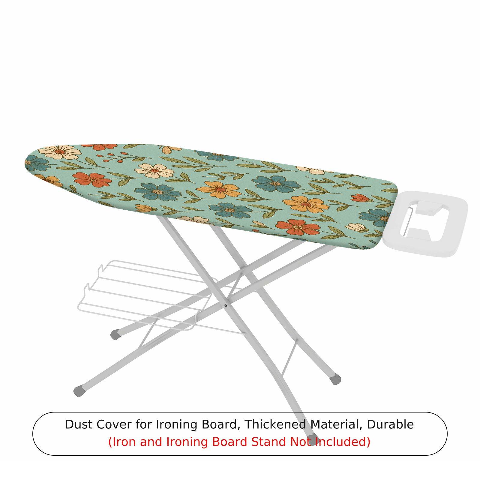 1-Piece Floral Pattern Colorful Retro  Ironing Board Cover, Universal Size, Without Board