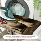 1-Piece Bulldog Union Jack Rose  Ironing Board Cover, Universal Size, Without Board