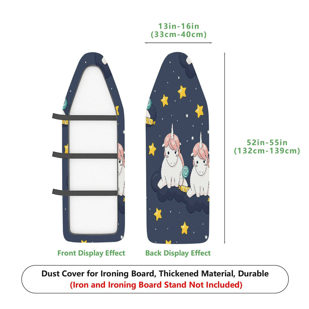1-Piece Unicorn Star Galaxy  Ironing Board Cover, Universal Size, Without Board