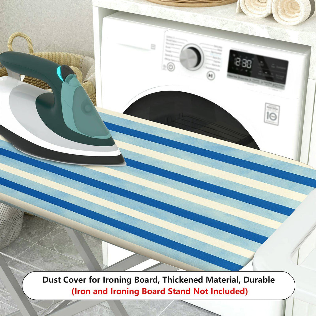 1-Piece Blue Striped Pattern Simple Modern  Ironing Board Cover, Universal Size, Without Board