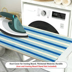 1-Piece Blue Striped Pattern Simple Modern  Ironing Board Cover, Universal Size, Without Board