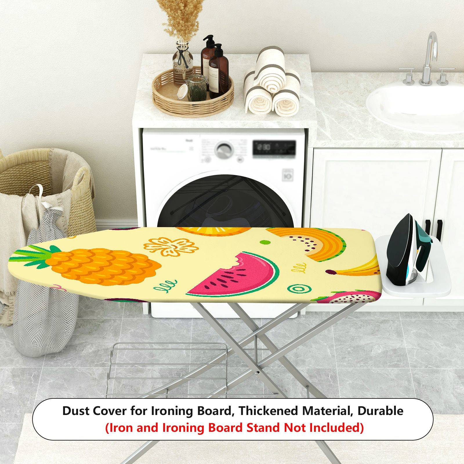 1-Piece Fruit Tropical Colorful  Ironing Board Cover, Universal Size, Without Board