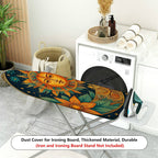1-Piece Floral Sun Moon Star  Ironing Board Cover, Universal Size, Without Board
