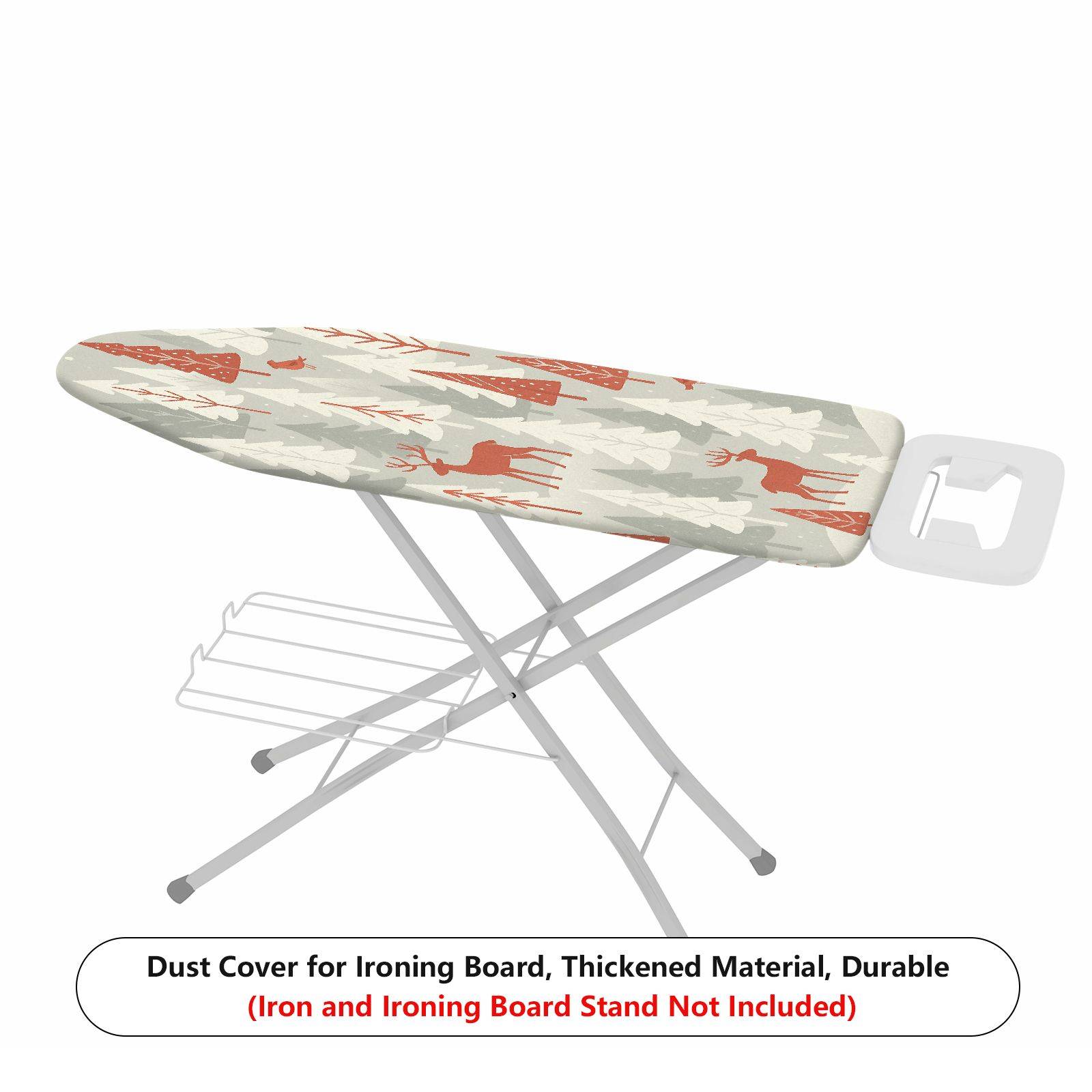 1-Piece Nordic Reindeer Christmas Forest  Ironing Board Cover, Universal Size, Without Board