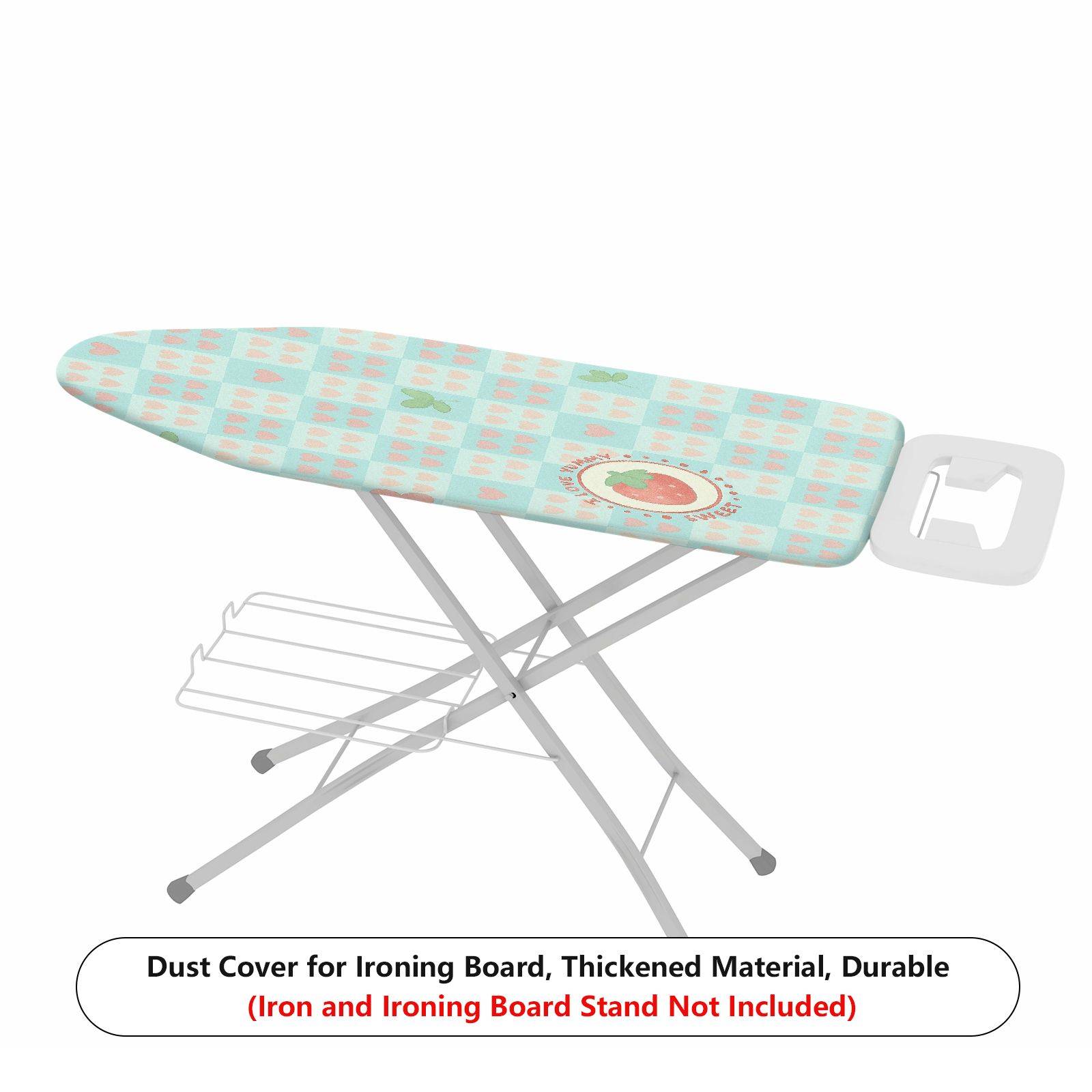 1-Piece Strawberry Heart Pattern Sweet  Ironing Board Cover, Universal Size, Without Board