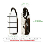 1-Piece Animal Print Black White Brown  Ironing Board Cover, Universal Size, Without Board