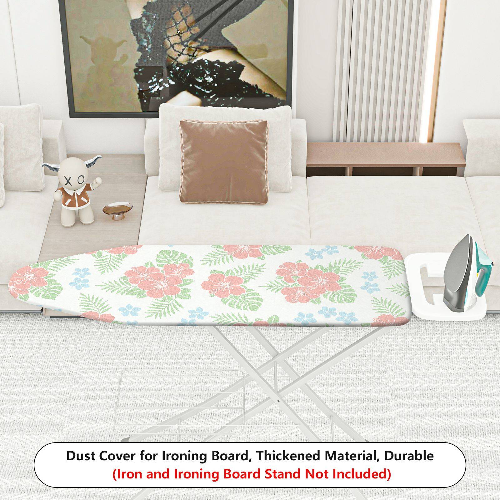 1-Piece Floral Tropical Nature  Ironing Board Cover, Universal Size, Without Board