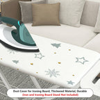 1-Piece Snowflake Star Tree  Ironing Board Cover, Universal Size, Without Board