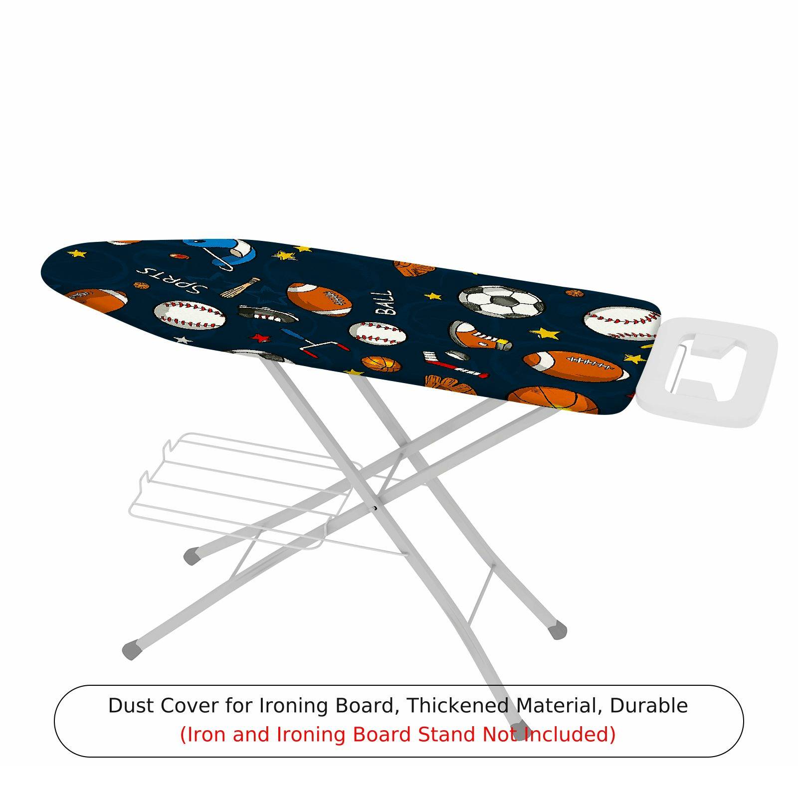 1-Piece Sports Balls Stars  Ironing Board Cover, Universal Size, Without Board