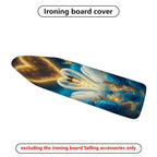 1-Piece Swan Blue Rose Starry  Ironing Board Cover, Universal Size, Without Board