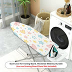 1-Piece Hearts Stars Bow  Ironing Board Cover, Universal Size, Without Board